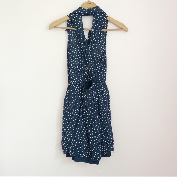 Polka Dot Open Back Dress - Picture 3 of 8